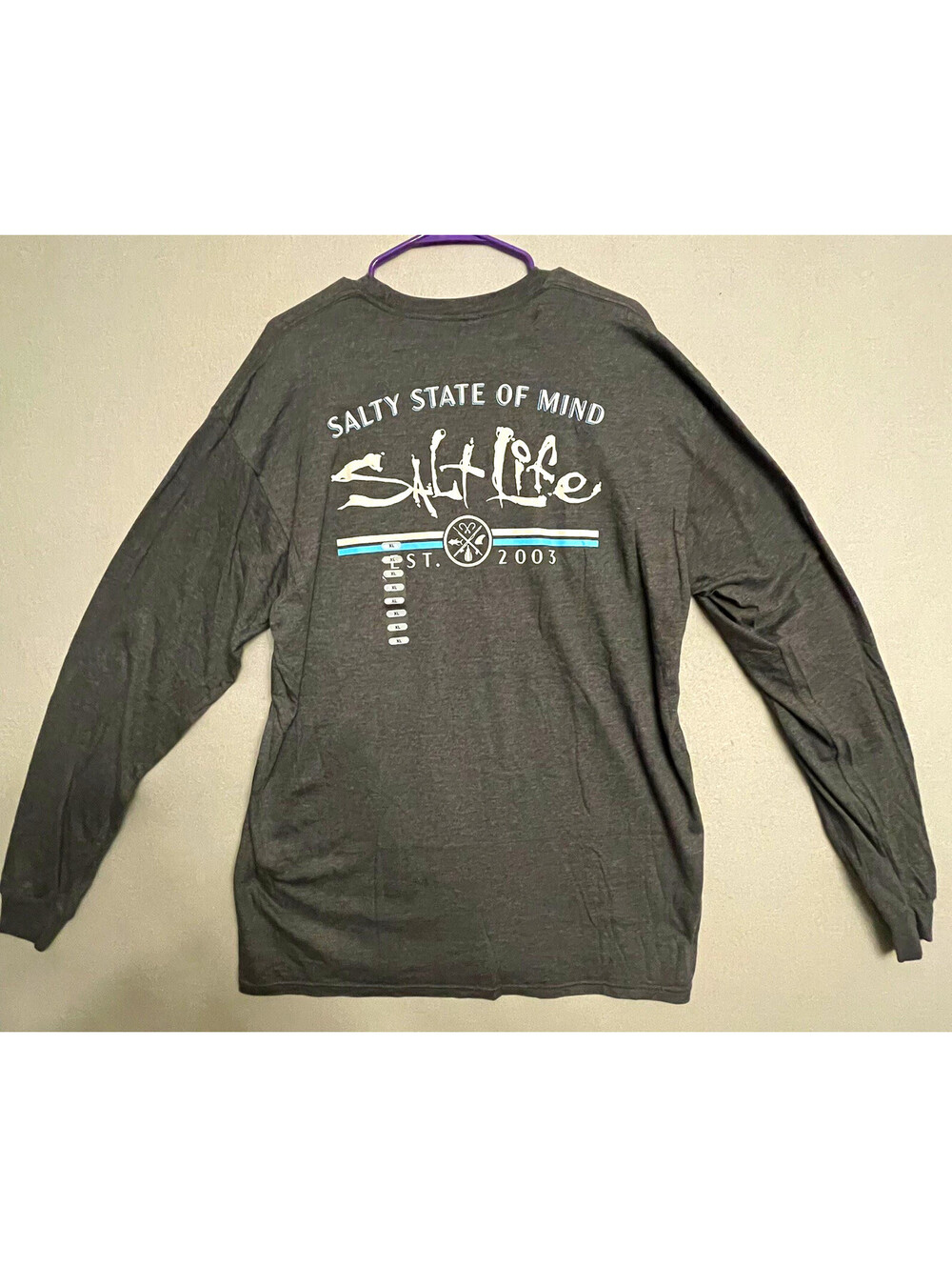 Salt Life Mens Salty State of Mind Graphic Long Sleeve T-Shirt - XL